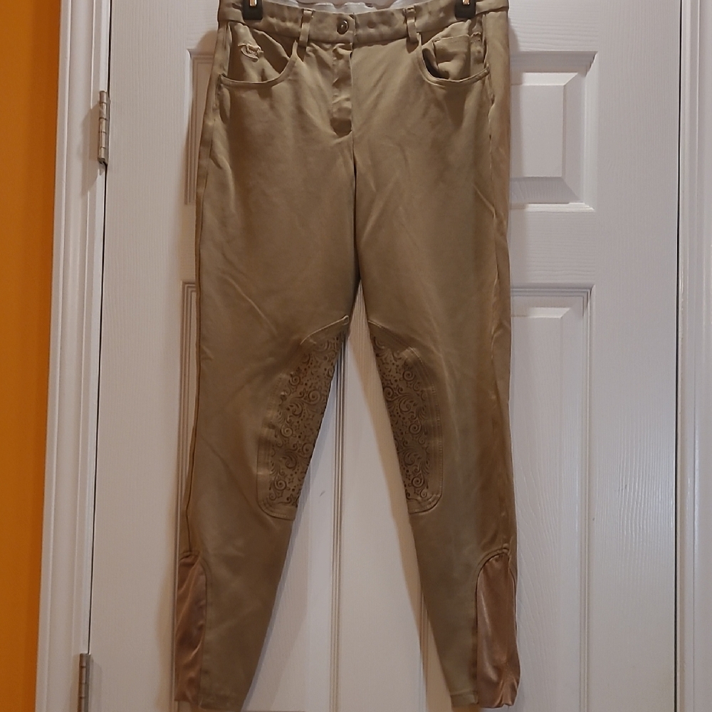 Piper/Smartak Women's Tan Equestrian Riding Pants-Sz 32R